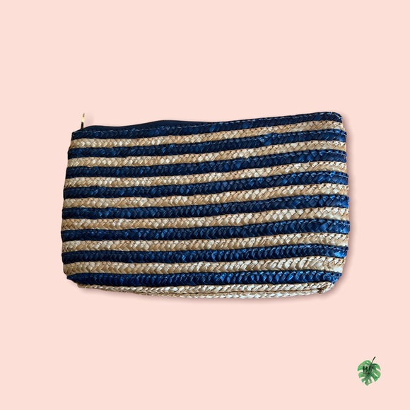 MUD PIE Wheat Straw Clutch Purse - Picture 4 of 7